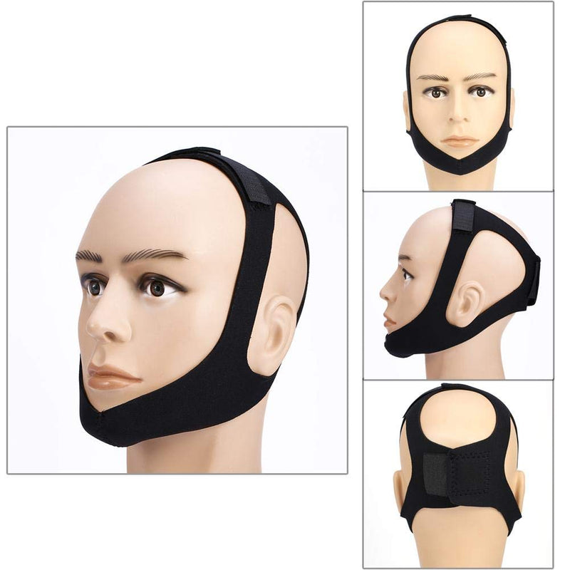 [Australia] - Anti Snore Chin Strap, Snoring Solution Effective Anti Snore Device Adjustable and Breathable Stop Snoring Head Band for Women and Men 