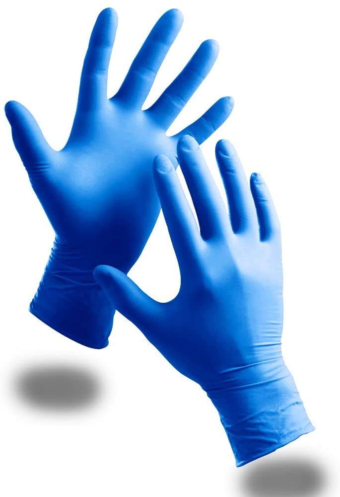 [Australia] - NEW Strong Quality Box of 100 Blue Medium Size Powder Free Vinyl Gloves, Latex Free Food Sade Gloves Easy to Wear Perfect for Daily use Multi Purpose USE 