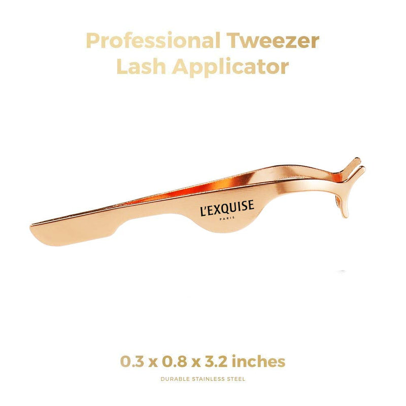 [Australia] - Professional Magnetic False Eyelashe Extension Applicator | Fake Lash Remover Tweezer Nipper (Golden) Multifunction Stainless Steel Auxiliary Clip | Fake Lash Application & Removal Beauty Makeup Tool Golden 