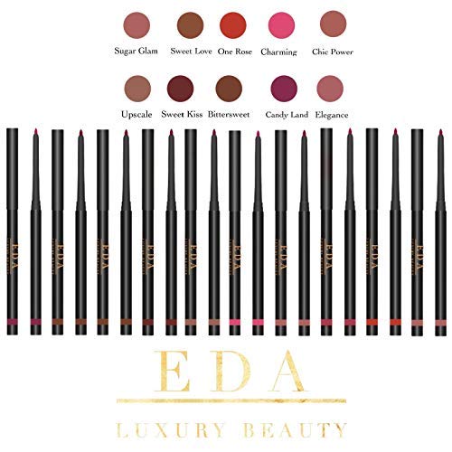 [Australia] - EDA LUXURY BEAUTY ELEGANCE MAUVE PINK RETRACTABLE LIP LINER Creamy Smooth Formula High Pigmented Professional Makeup Long Lasting Waterproof Twist Up Mechanical Automatic Lip Color Pencil 