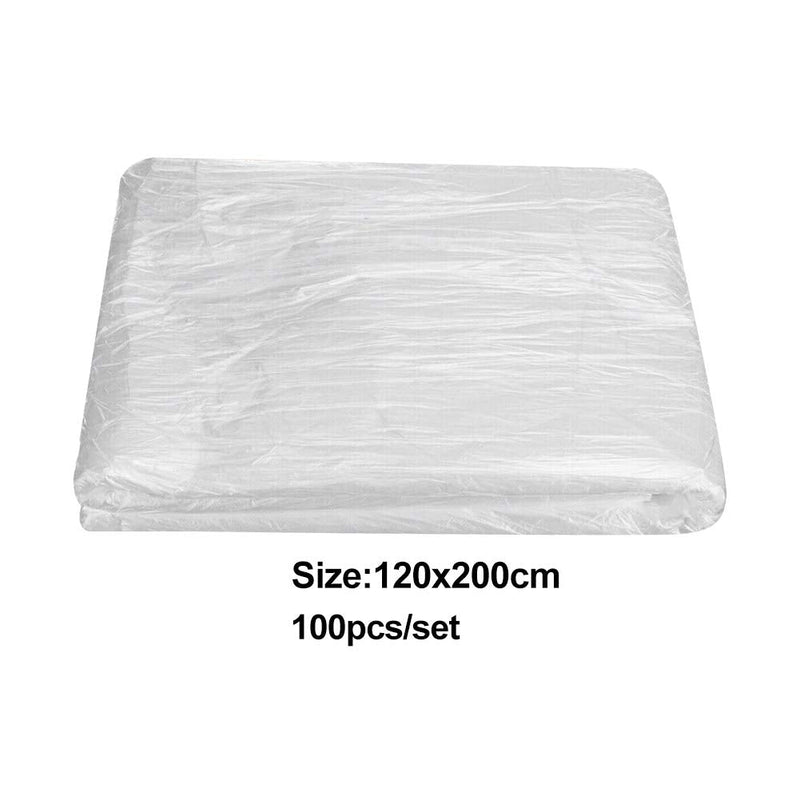 [Australia] - Faderr 100pcs Disposable Bed Sheet Covers Couch Cover for Massage Tables Bed Beauty Treatment Waxing Protection for Beauty Salon, Massage, Tattoo, Hotels(size:120x200cm) 120x200cm 