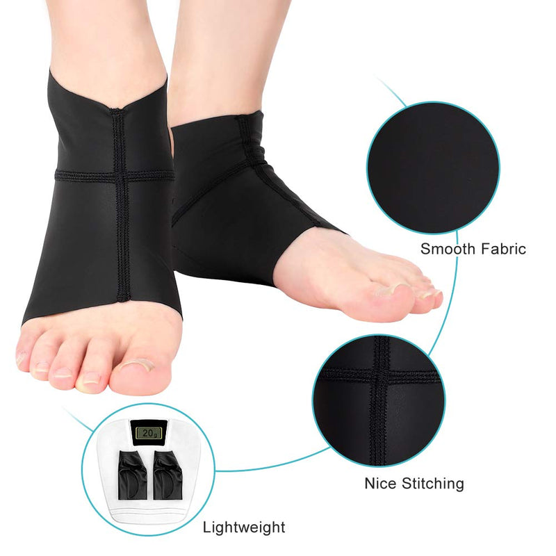 [Australia] - Plantar Fasciitis Arch Socks with Gel Pads, Arch Ankle Support Sleeves for Flat Feet, Compression Ankle Arch Brace Wrap for Men and Women, Heel Spurs, Flat Foot, High/Low Arch Pain Relief, 1 Pair 
