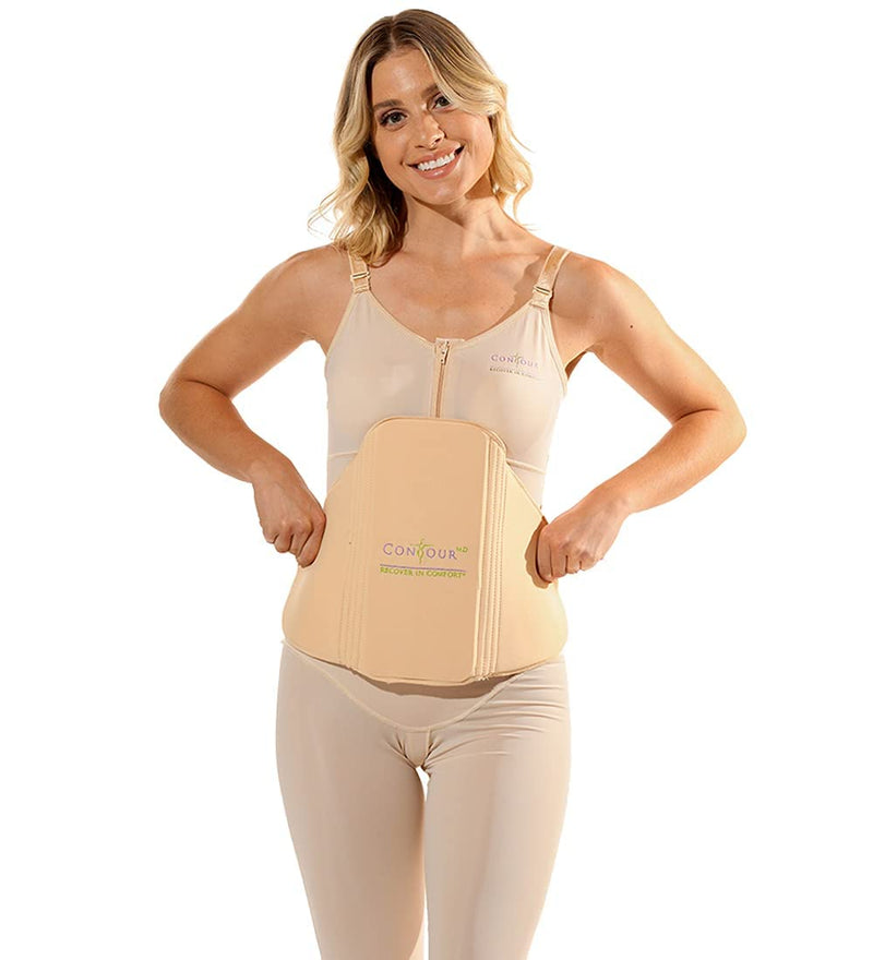 [Australia] - Lipo Ab Board for Stomach - Ab Compression Board and Ab Flattening - Barely Visible and Ergonomic for Post Tummy Tuck, Liposuction Surgery, Lipo Pad - One Size Fits Most 