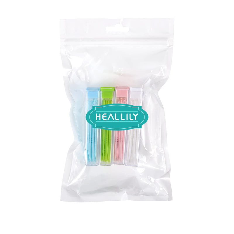 [Australia] - HEALLILY Double-Ended Plastic Toothpicks Teeth Sticks for Oral Care 200pcs 