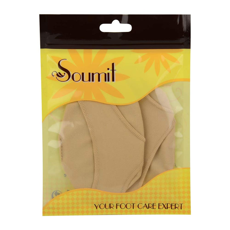 [Australia] - SOUMIT Metatarsal Pads - Soft Silicone Gel Foot Thongs, Forefoot Cushion Pads for Pain Relieve and Discomfort Sore Feet (EU40-45/ UK7-10.5) L UK7-10.5 Footpads 