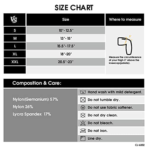 [Australia] - Vital Salveo-Best Recovery Compression Knee Support Sleeve for Man and Women Germanium Knee Brace for Running, Basketball, Hiking, Gym, Workout, Sports (1 Pair)-Large Large 