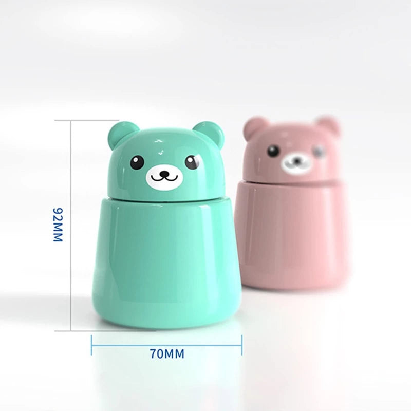 [Australia] - Pill Grinder, Cute Bear Portabl Pill Pulverizer Pill Crusher Medicine Tablet Grinder Container Storage Box (Pink) Pink 