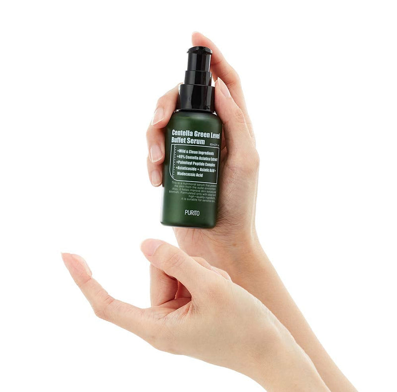 [Australia] - PURITO Centella Green Level Buffect Serum 60ml2 fl oz, serum for face, Centella Asiatica,Recovery facial SERUM,vegan 