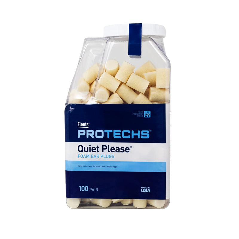 [Australia] - Flents Ear Plugs, 100 Pair, Ear Plugs for Sleeping, Snoring, Loud Noise, Traveling, Concerts, Construction, & Studying, NRR 29 100 Ear Plugs 