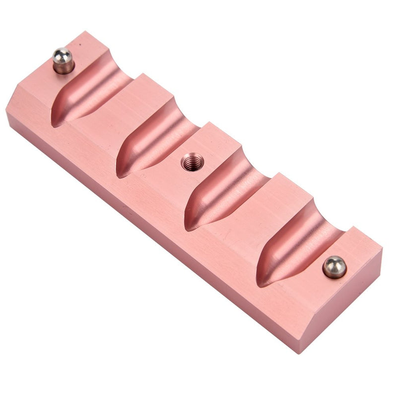 [Australia] - 12.1 DIY Lipstick Mold Aluminum Alloy Rose Gold Dual Uses Lip Balm Maker Tool (Style : 4 Holes) 