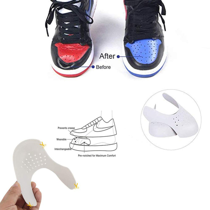 [Australia] - YOLOPARK Shoe Creases Protector, 4 Pairs Shoe Anti Creases Guard to Prevent Sneaker Creases for Men's 7.5-13 Women's 5-9 
