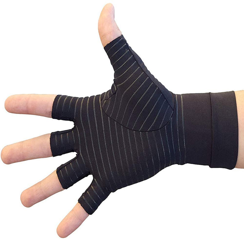[Australia] - Copper Arthritis Gloves, Compression Gloves for Hands and Fingers Rehabilitation, Arthritis Gloves for Women Men Relief Hand Pain of Arthritis, Swelling, Carpal Tunnel - Size Medium Medium (1 Pair) 