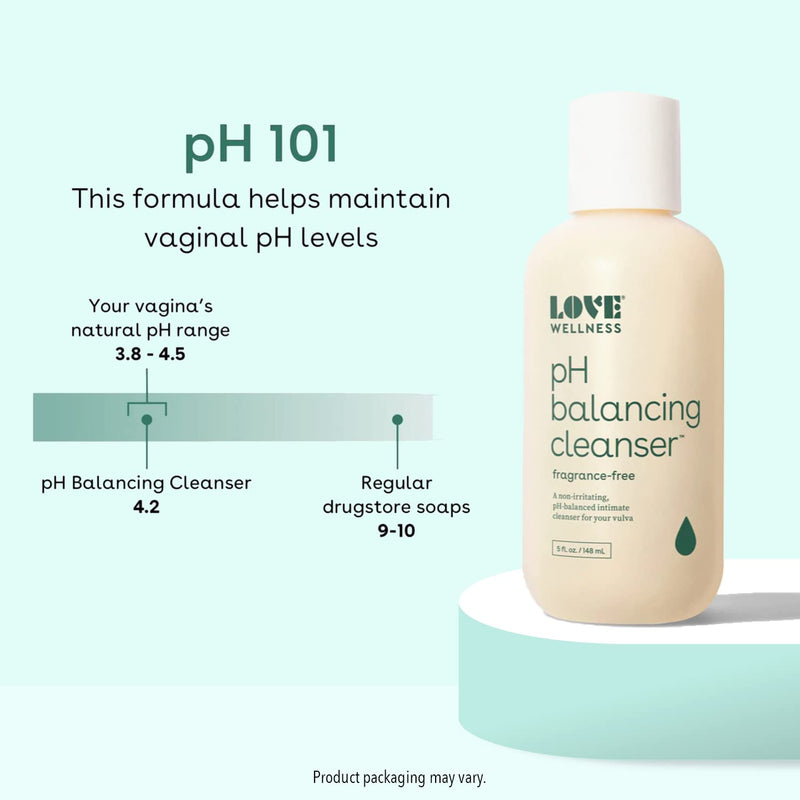 [Australia] - Love Wellness pH Balancing Cleanser - Gentle Cleansing Formula Balances Vaginal Health & pH Levels - Moisturizing Aloe Vera & Calendula for Itchy & Dry Skin - Fragrance-Free, Sulfate & Paraben-Free 