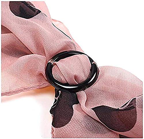 [Australia] - Plastic Round Shape Fashion Scarf Clip Ring - T-Shirt Clip Scarves Buckle Clothing Ring Wrap Holder (4 Colors) 