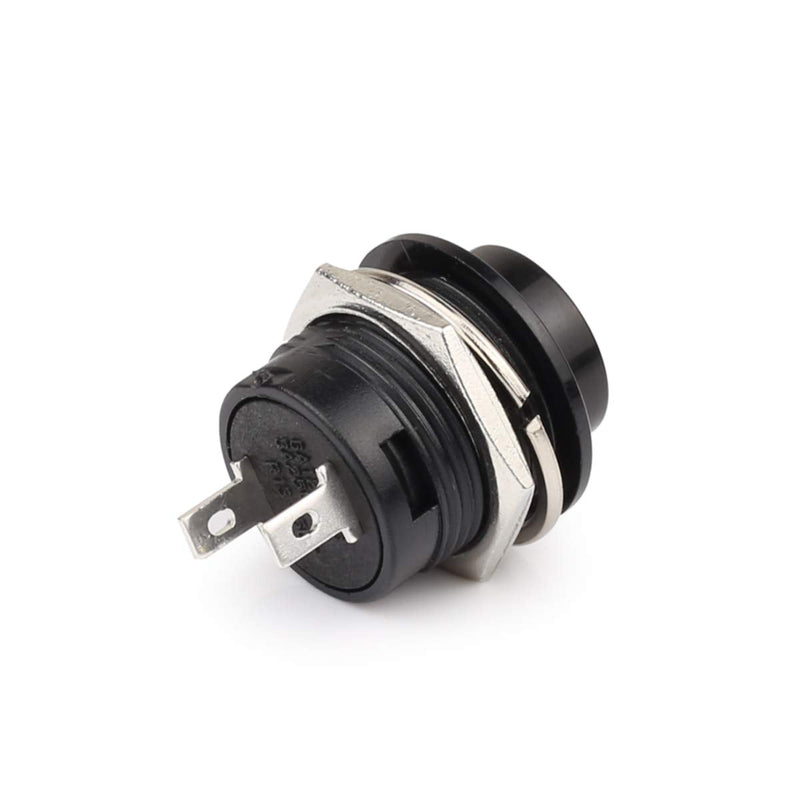 [Australia] - Clyxgs Momentary Push Button Switch No Lock SPST Mini Push Button Round Switchs AC 250V / 3A AC125V / 6A Black Red Cap 20PCS Red & Black Cap 