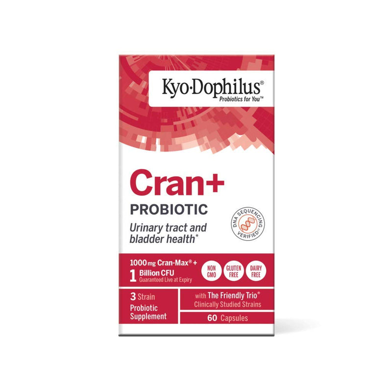 [Australia] - Kyo-Dophilus Cran+ Probiotic, Urinary Tract and Bladder Health*, 60 capsules (Packaging may vary) 