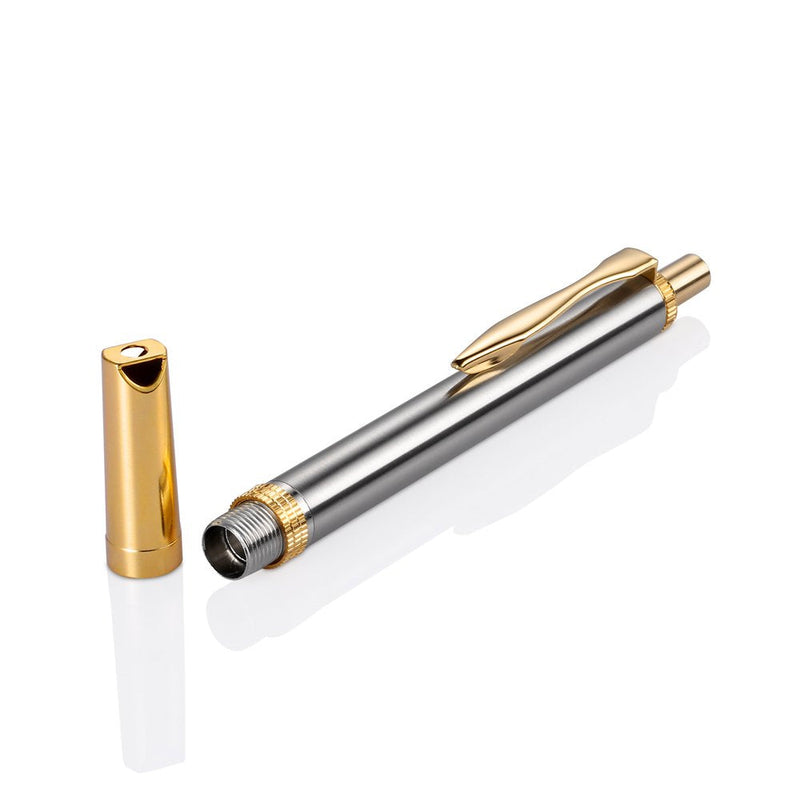 [Australia] - Painless Lancing Device Blood Lancet Pen Sterile Gold Plated of Third Generation with +50pcs 23G Needles 1 Count (Pack of 1) 