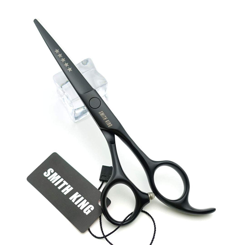 [Australia] - 5.5 Inches Hair Cutting Scissors Set with Razor Combs Lether Scissors Case,Hair Cutting Shears Hair Thinning Shears for Personal and Professional (Black) 5.5 Inch Black 