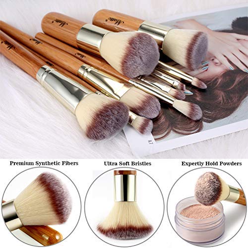 [Australia] - Matto Makeup Brushes 9-Piece Makeup Brush Set Foundation Brush with Travel Makeup Bag 