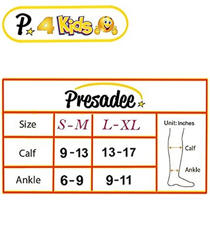 [Australia] - Presadee Kid’s Edition Shin Leg Calf 15-20 mmHg Med Compression Support Active Gym Running Sports Sleeve (Black, L/XL) Black 