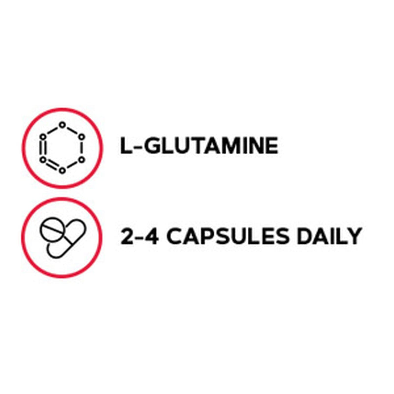 [Australia] - GNC Pro Performance L-Glutamine, 180 Capsules, Supports Muscle Recovery 180 Count (Pack of 1) 