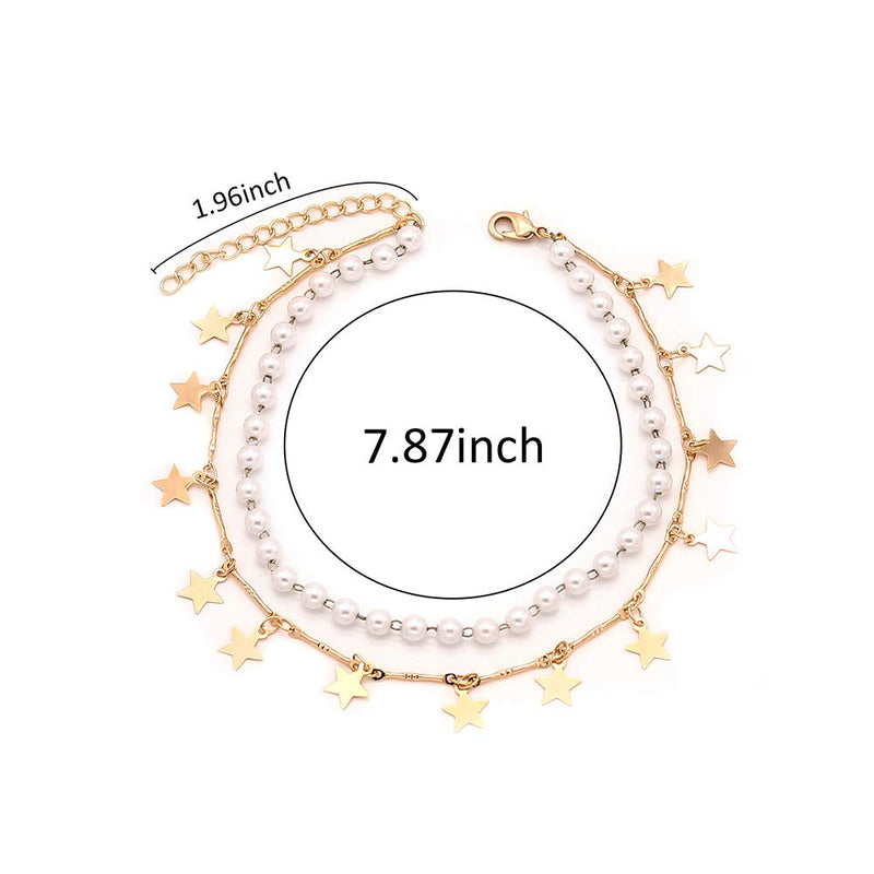 [Australia] - Mocya Infinity Anklet Foot Chain Beach Jewelry Bohemian Anklet Layer Anklet Woman Jewelry Lucky Star 