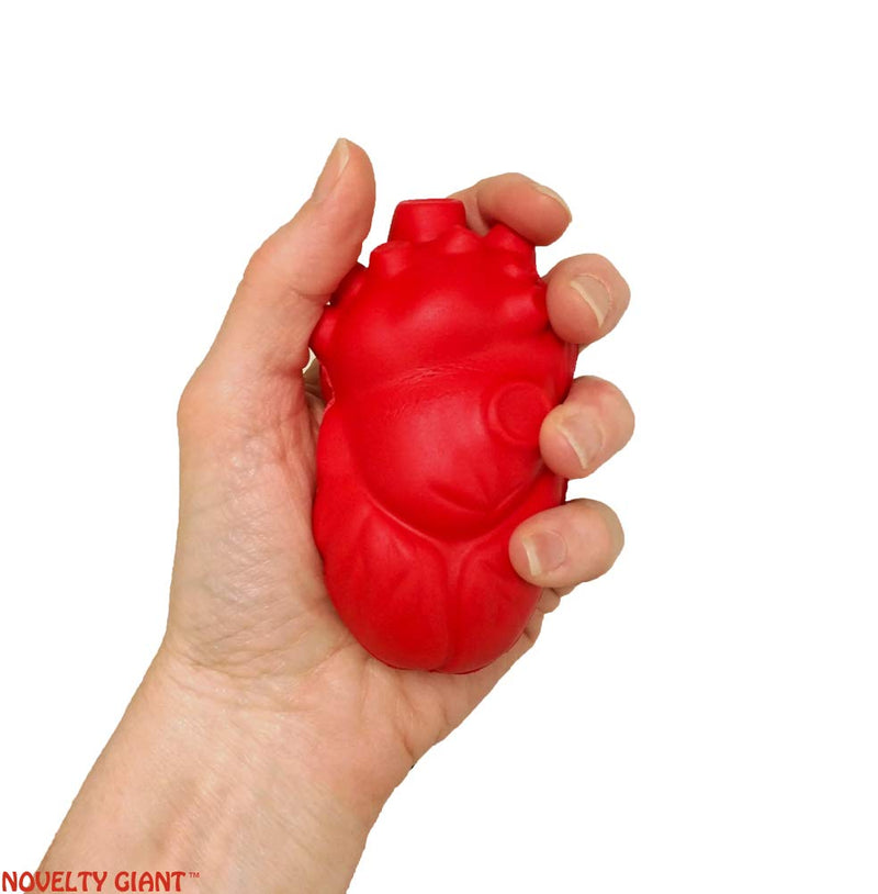 [Australia] - Stress Relief Squeezable Foam Heart 6 Pack 