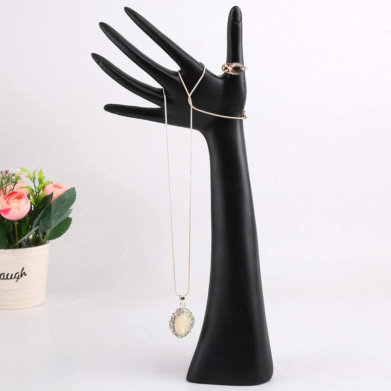[Australia] - Taotenish Hand Display Rack Jewelry Display Stand Hand Model Bracelet Ring Necklace Stand Holder for Home Decor/Jewelry Store - Black 