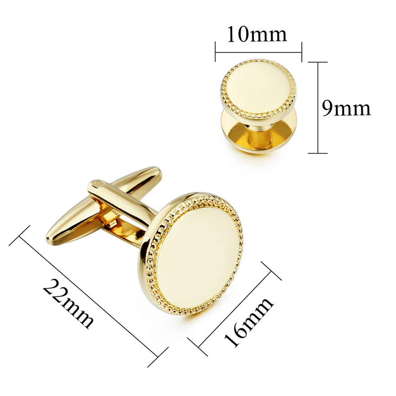 [Australia] - HAWSON Shinny Cufflinks and Studs Set for Men 401431 