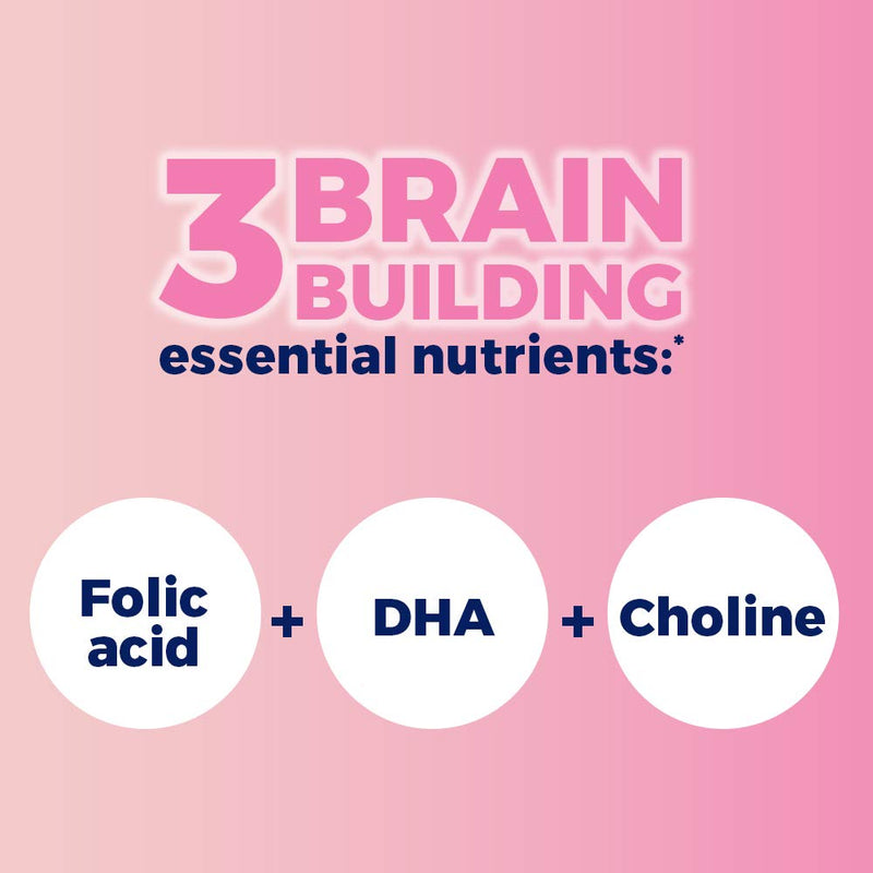 [Australia] - One A Day Womens Prenatal Advanced Complete Multivitamin with Brain Support* with Choline, Folic Acid, Omega-3 DHA & Iron for Pre, During and Post Pregnancy, 30+30 Count (60 Count Total Set) 