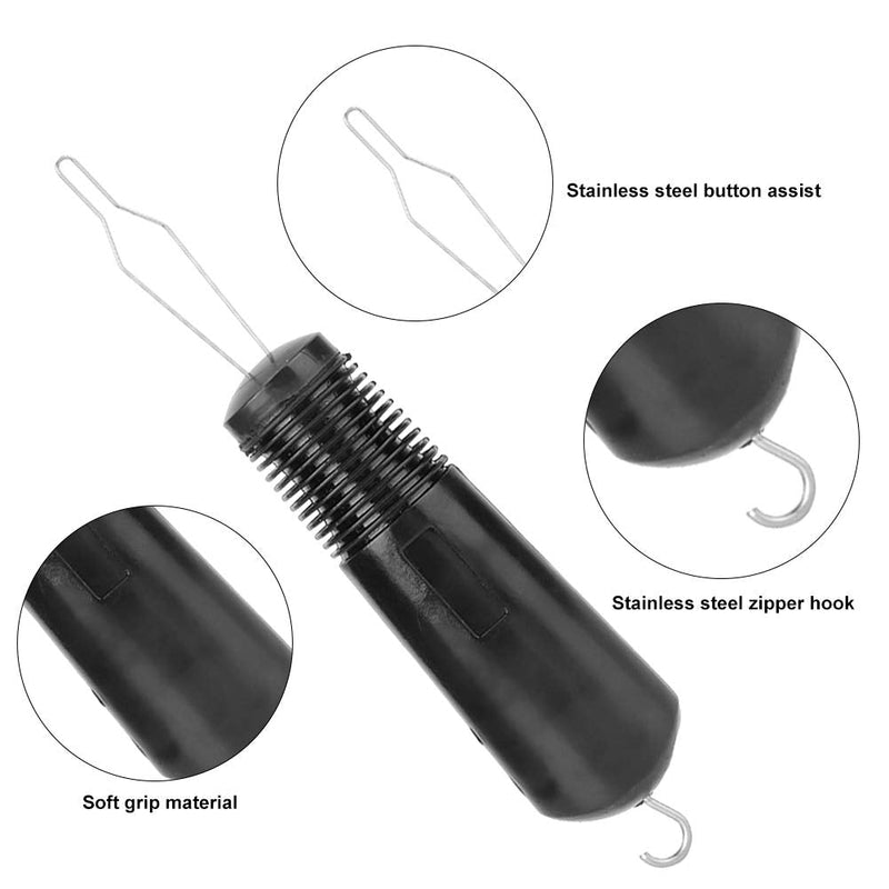 [Australia] - Button Hook Dressing Aids Stainless Steel Clothes Button Assist Tool Button Assist Device for the Elderly Disabled 