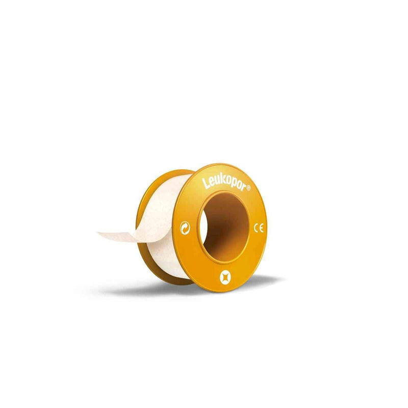 [Australia] - Leukopor Paper Dressing Tape - Ultra-Thin Microporous Tape for Long Lasting Adhesion and Dressing Fixation - 5cm x 2.5cm Roll - 3 Pack 