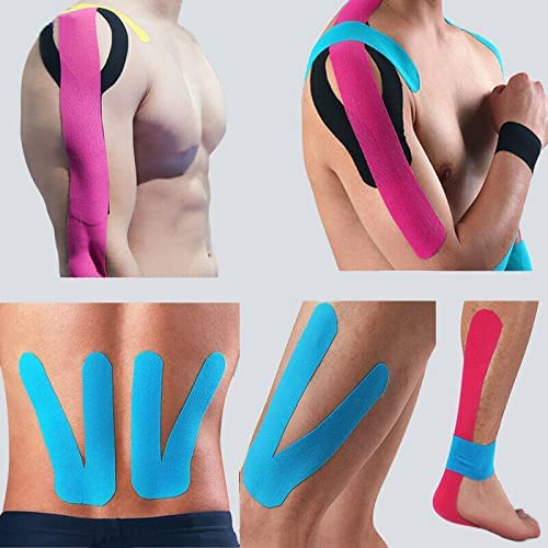 [Australia] - Pink Kinesiology Tape, Therapeutic Adhesive Kt Tape Roll - 5cm Waterproof Sports Strapping Tape - Ideal for Exercise, Sports and Injury Pink 