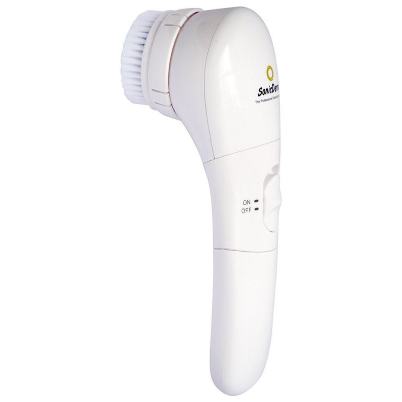 [Australia] - SonicDerm SD-102 - Gentle Sonic Vibrating Facial Brush for Sensitive Skin, Acne, Rosacea and Eczema, Promotes Healthy, Clean Skin, Fine Lines and Blemish Reducer, Face/Body Massager 