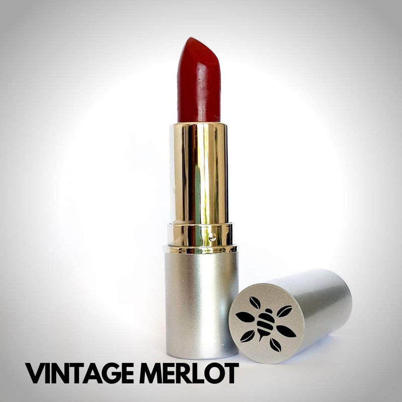 [Australia] - Honeybee Gardens Truly Natural Lipstick, Vintage Merlot | vegan, cruelty free, gluten free 