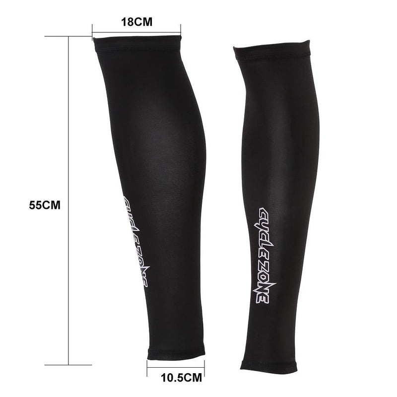 [Australia] - Calf Sleeves, Keenso 1 Pair Outdoor Unisex Sports Calf Compression Sleeves Sun UV Protection Breathable Leg Sleeves for Running Cycling Fishing (L) 