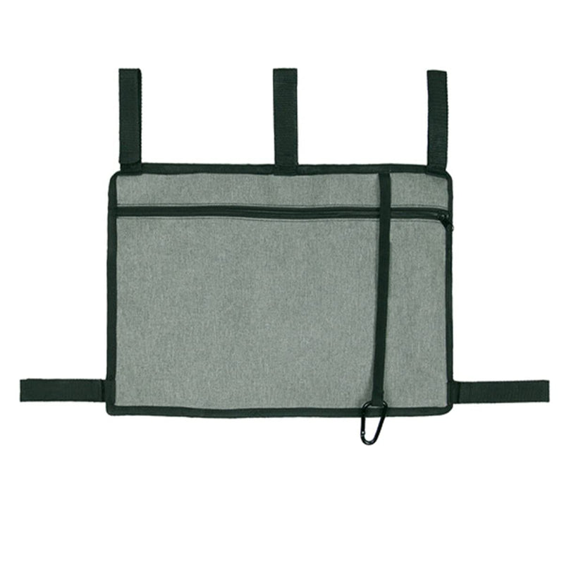 [Australia] - Jetcloud Walking Frame Bag with Cup Holder Large Capacity Walker Basket Folding Double Side Rollator Wheelchair Organizer Pouch Acessories Tote(grey) Grey 