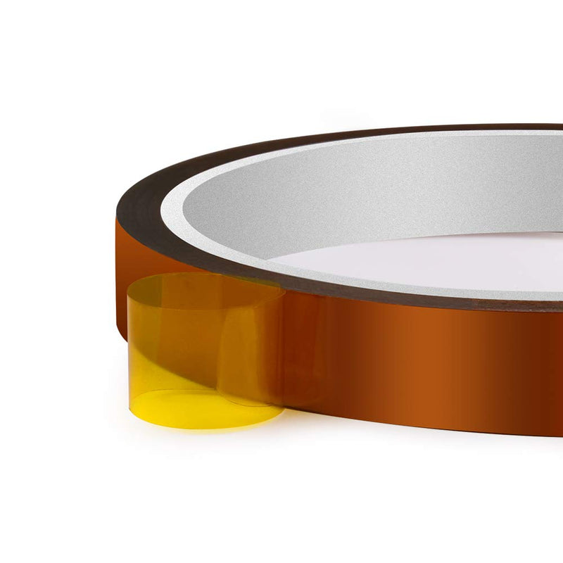[Australia] - High Temp Tape, ELEGOO 4 Pack Polyimide High Temperature Resistant Tape Multi-Sized Value Bundle 1/8’’, 1/4’’, 1/2’’, 1’’ with Silicone Adhesive for Masking, Soldering etc. 