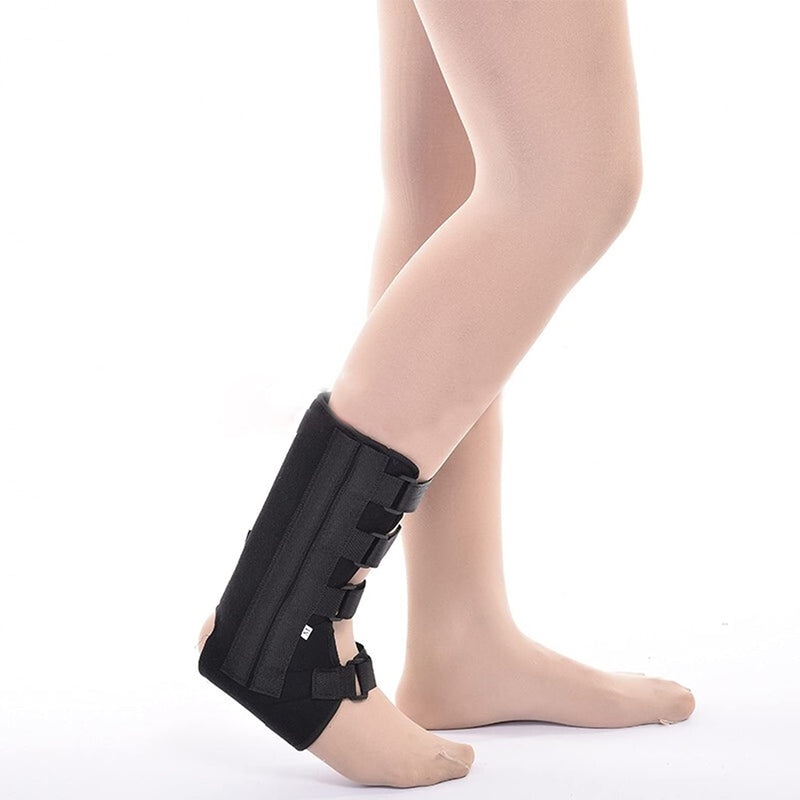 [Australia] - HSManLian Ankle Stabilizer Adjustable Ankle Brace for Exercise Protection Tendon Sprain Injury Recovery Black One Size 
