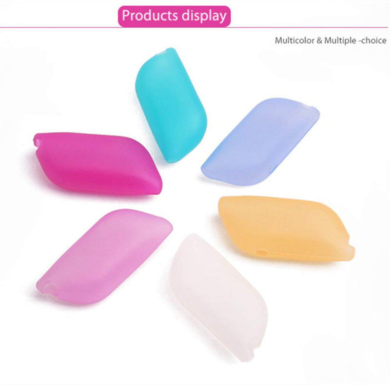 [Australia] - sinzau Silicone Toothbrush Cover, Hygienic and Antimicrobial Toothbrush Holder for Camping, Travel, Pack of 6 