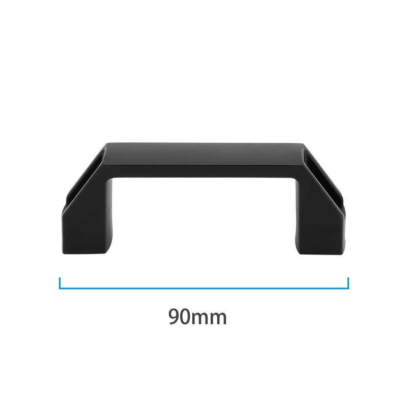 [Australia] - INTIRILIFE Plastic hand grip Hole spacing 90 mm - Bow handle Carrying handle Replacement handle in black 