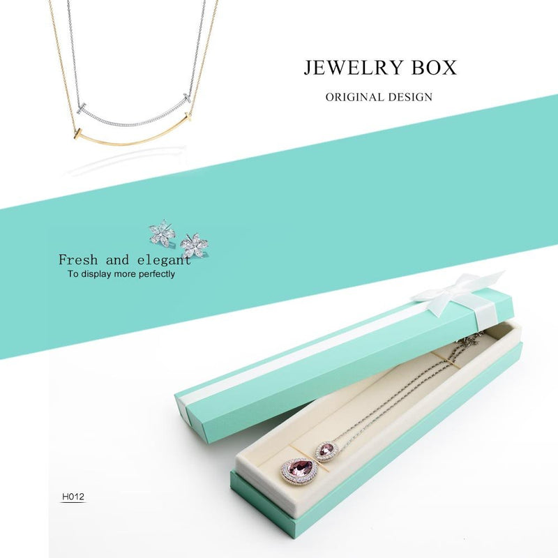 [Australia] - Oirlv Necklace Bracelet Pendant Gift Box With Pure White Bow Ribbons Jewelry Gift Case for Birthday,Anniversary,Engagement,Proposal Bracelet/Necklace/Long chain Box 