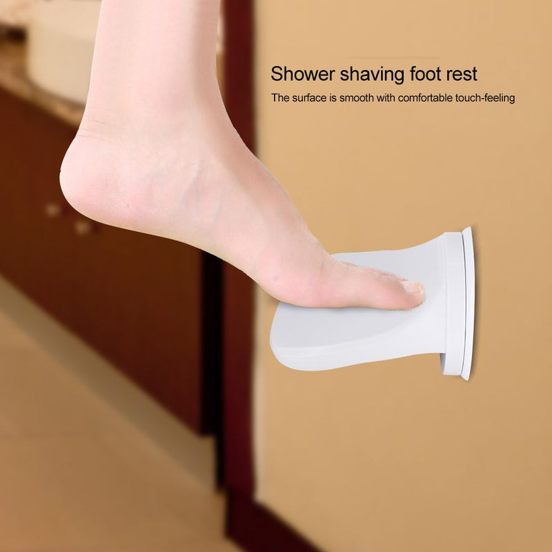 [Australia] - Asixx Shower Foot Rest, Shaving Foot Rest Plastic Bathroom Foot Rest Shower Leg Aid Foot Rest Suction Cup Step for Home Hotel Use 