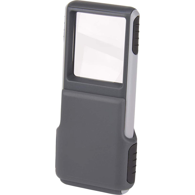 [Australia] - Carson MiniBrite 3x Power LED Lighted Slide Out Magnifier with Protective Sleeve for Reading, Hobby, Crafts, Tasks and Inspection (PO-25, PO-25MU) Single Pack 