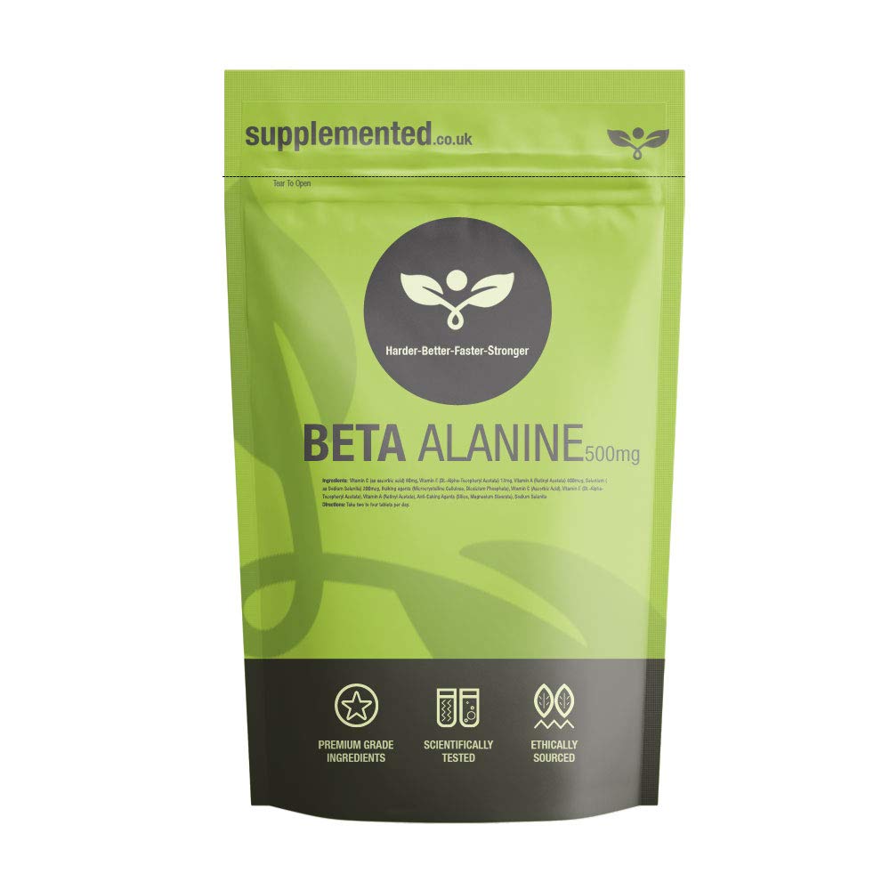 [Australia] - Beta Alanine 500mg Supplement 180 Capsules UK Made. Pharmaceutical Grade 