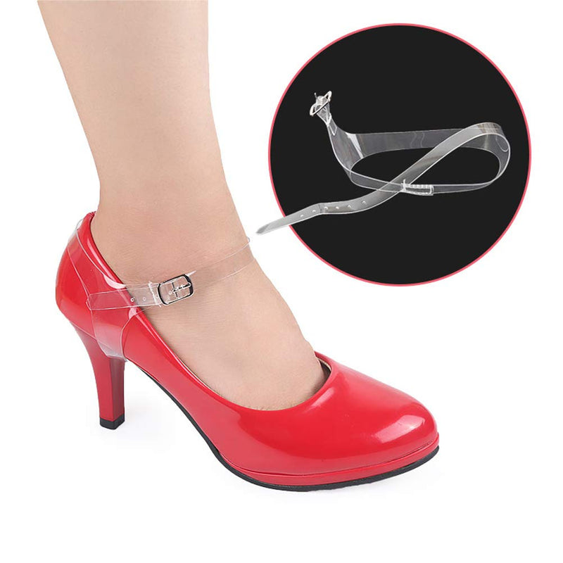 [Australia] - Healifty 1Pair Transparent Shoe Straps Anti-loose Shoelace Detachable Heel Straps Invisible High Heel Straps For Women Ankle High Heels Shoes 