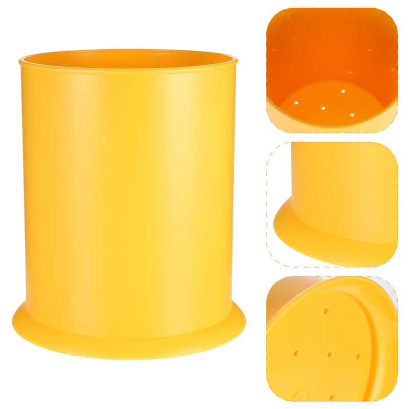 [Australia] - Hemoton Kitchen Utensil Holder Plastic Chopsticks Storage Caddy Stand Spoon Fork Storage Pot Case Organizer Countertop Tableware Container Yellow 