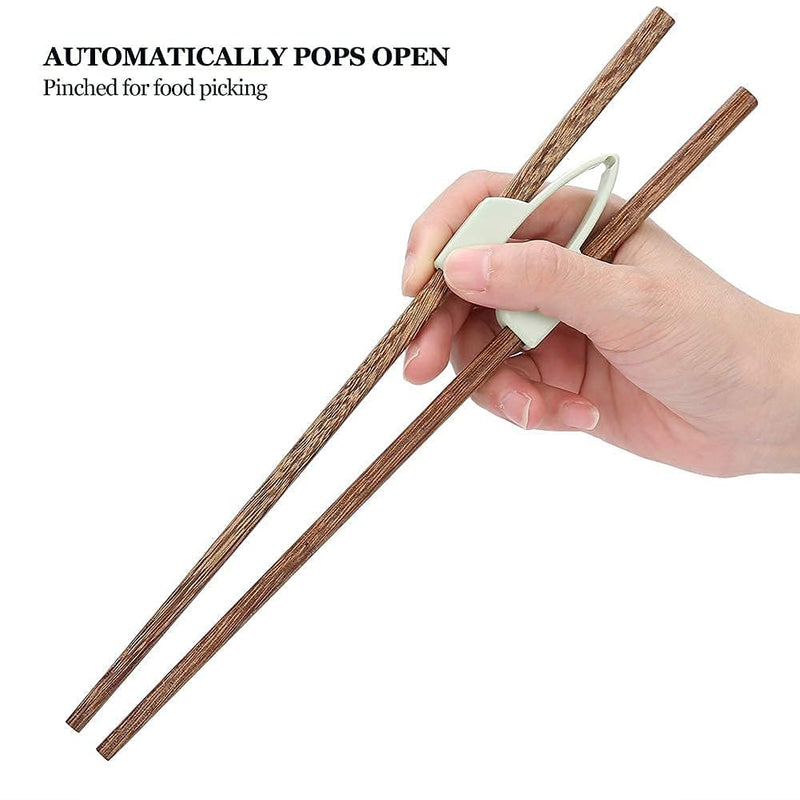 [Australia] - 2 Pairs Training Chopsticks for Adults, Wooden Reusable Anti-Shaking Chopstick Helpers Eating Aids for Kids Beginner Elderly Disabled Arthritic Hands 