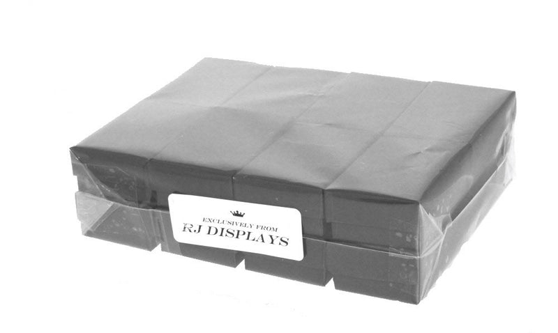 [Australia] - RJ Displays RJ Displays-25 Pack Cotton Filled Black Matte Paper Color Jewelry Gift and Retail Boxes Jewelry Gift Collectible Packaging Boxes 2.5 x 1.5 x 1 Inches Size #21 