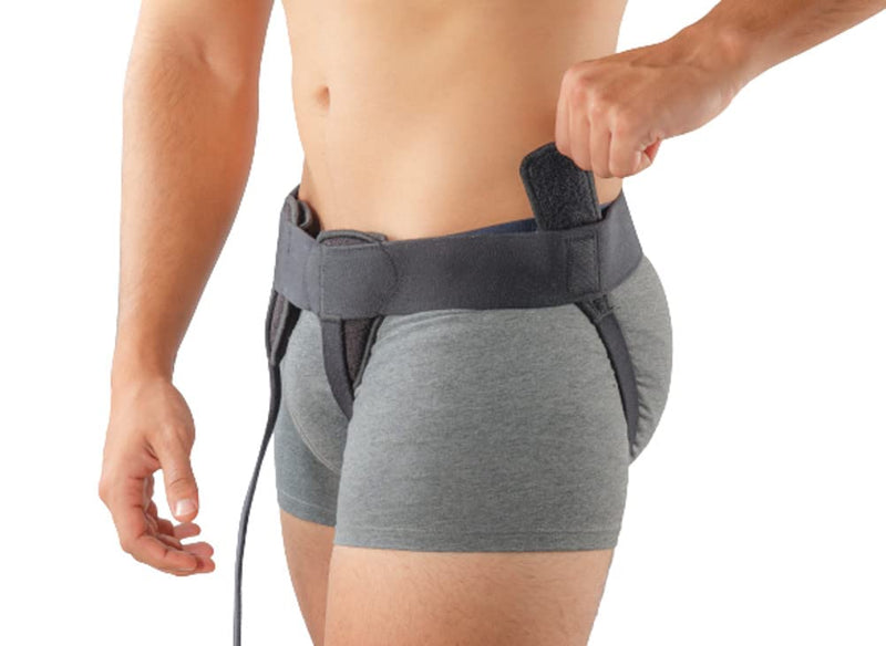 [Australia] - Movibrace Inguinal Groin Hernia Belt | Left, Right or Double (Right, Small), Black 
